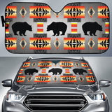 Seven Tribes Black And White Bear Car Auto Sun Shades 212301