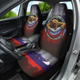 Russia Flag Angry Bear Amazing Decor Gift Present Car Seat Covers 212801