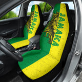 Jamaica Lion Car Seat Covers Flag Version Amazing 211701