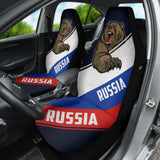 Russia Flag Fury Bear Amazing Decor Gift Idea Car Seat Covers 212801