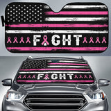 Breast Cancer American Flag Car Auto Sun Shades 210202