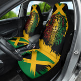 Jamaica Lion Flag Grunge Car Seat Covers 211701