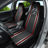 Biohazard Red Hole Metal Printing Car Seat Covers 212101