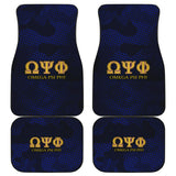 Omega Psi Phi Dark Blue Camo Car Floor Mats 210101