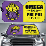 Omega Psi Phi Royal Bulldog 1911 Car Auto Sun Shades 212401