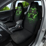 Biohazard Green Grunge Color Splash Car Seat Covers 212101