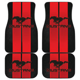 Red Ford Mustang Fastback Muscle Car Floor Mats 210101