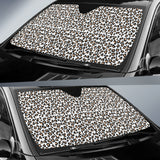 White Leopard Print Car Auto Sun Shades 210102