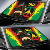 Lion Irie Rastafari Car Auto Sun Shades Jah Bless 212101