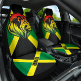 African Patterns Jamaica Flag Color With Lion Car Seat Covers 211701