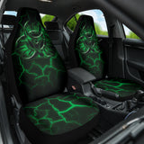 Biohazard Green Neon Crack Car Seat Covers 212101