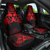 Biohazard Red Grunge Car Seat Covers 212101