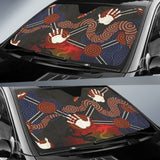 Australian Boomerang And Snake Indigenous Car Auto Sun Shades 212501