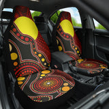 Australia Indigenous Circle Dot Car Seat Covers 1 212501