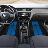 Blue Ford Mustang Fastback Muscle Car Floor Mats 210101