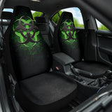 Biohazard Green Grunge Color Splash Car Seat Covers 212101