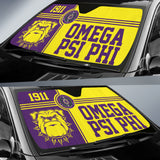 Omega Psi Phi Bulldog Style Car Auto Sun Shades 212401