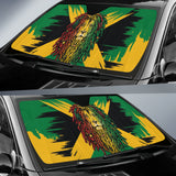 Jamaica Lion Flag Grunge Car Auto Sun Shades 211701