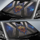 Spirit Animal Native American Wolf Car Auto Sun Shades 212901