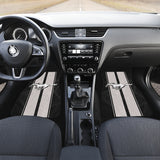 White Gray Ford Mustang Fastback Muscle Car Floor Mats 210402