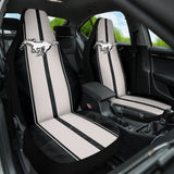White Gray Ford Mustang Fastback Muscle Car Seat Covers 210402