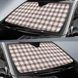 White Plaid Pattern Car Auto Sun Shades 212401