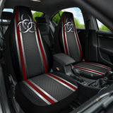 Biohazard Red Hole Metal Printing Car Seat Covers 212101