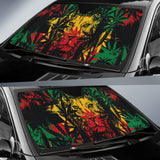 Colorful Jamaican Rasta Lions Car Auto Sun Shades 211701