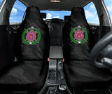 Omega Psi Phi Dark Black & Grey Camo Car Seat Covers 210101