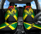 African Patterns Jamaica Flag Color With Lion Car Seat Covers 211701