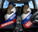 Russia Flag Fury Bear Amazing Decor Gift Idea Car Seat Covers 212801