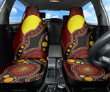 Australia Indigenous Circle Dot Car Seat Covers 2 212501