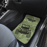 Jeep Offroad Drabolive Black Beach Palms Car Floor Mats Style 2 211701