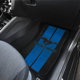 Blue Ford Mustang Fastback Muscle Car Floor Mats 210101