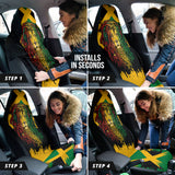 Jamaica Lion Flag Grunge Car Seat Covers 211701