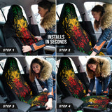 Colorful Jamaican Rasta Lions Car Seat Covers 211701
