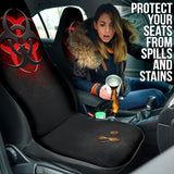 Biohazard Red Grunge Color Splash Car Seat Covers 212101