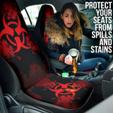 Biohazard Red Grunge Car Seat Covers 212101