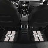 White Gray Ford Mustang Fastback Muscle Car Floor Mats 210402