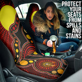 Australia Indigenous Circle Dot Car Seat Covers 2 212501