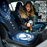 US Air Force Metal Abstract Car Seat Covers 210402