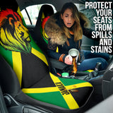 African Patterns Jamaica Flag Color With Lion Car Seat Covers 211701
