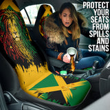 Jamaica Lion Flag Grunge Car Seat Covers 211701