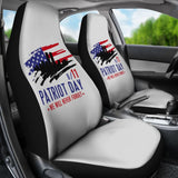 09.11 Patriot Day We Will Never Forget Car Seat Covers 210305 - YourCarButBetter
