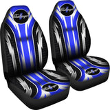 2 Front Dodge Challenger Seat Covers Blue 144627 - YourCarButBetter
