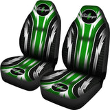 2 Front Dodge Challenger Seat Covers Green 144627 - YourCarButBetter