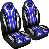 2 Front Infiniti Seat Covers Blue 144627 - YourCarButBetter