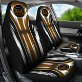 2 Front Kia Seat Covers Brown 144627 - YourCarButBetter