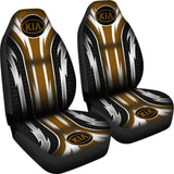 2 Front Kia Seat Covers Brown 144627 - YourCarButBetter