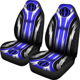 2 Front Lincoln Seat Covers Blue 144627 - YourCarButBetter